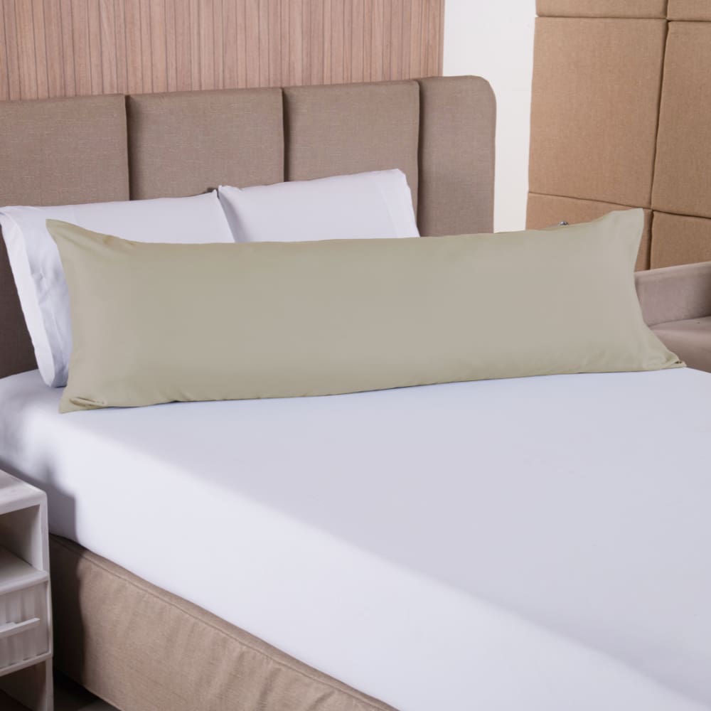 Fronha Capa Para Travesseiro Fofuxão Versatile Zíper Cáqui