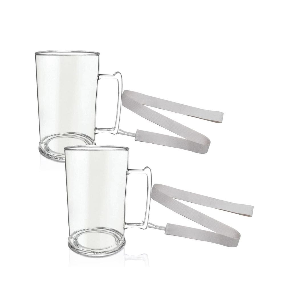 Kit 8 Canecas Gel Com Cordão Acrílico