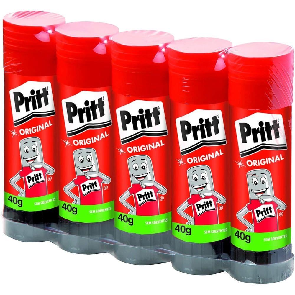 Cola Bastão 40 Gramas Caixa com 5 Unidades - PRITT