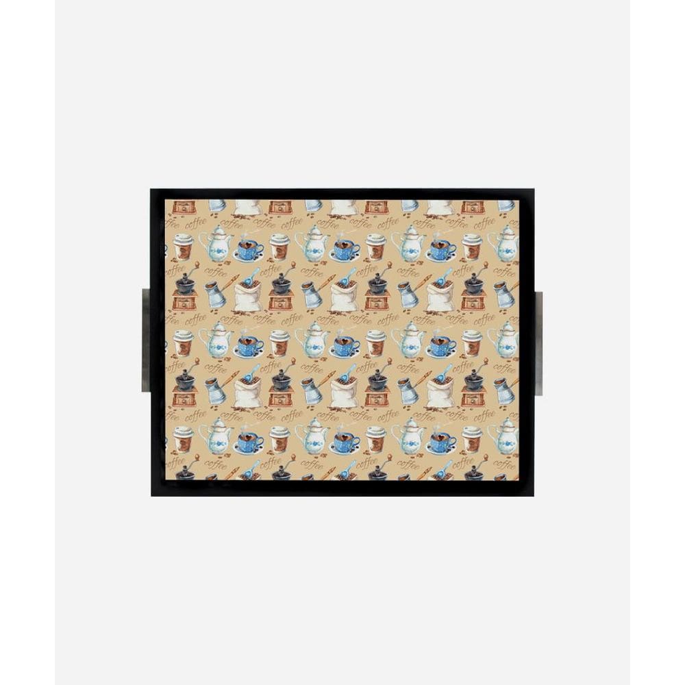 Bandeja Estampada 30X37 - Preparando Café