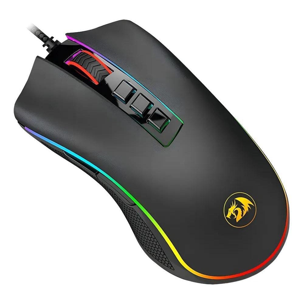 Mouse Gamer Redragon M711 Cobra: 12.400 Dpi, Rgb, 7 Botões