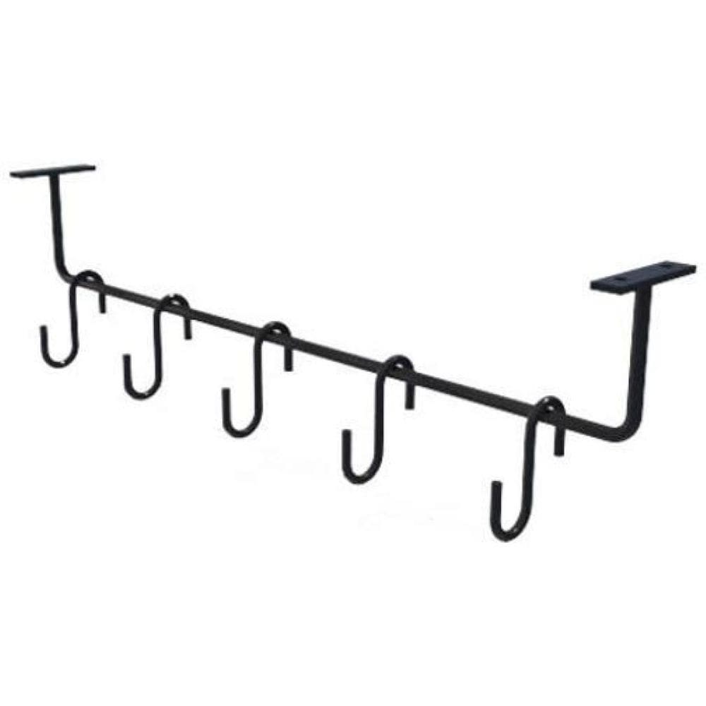 Barra Utensílios Cozinha Suporte 5 Ganchos Parede E Móveis