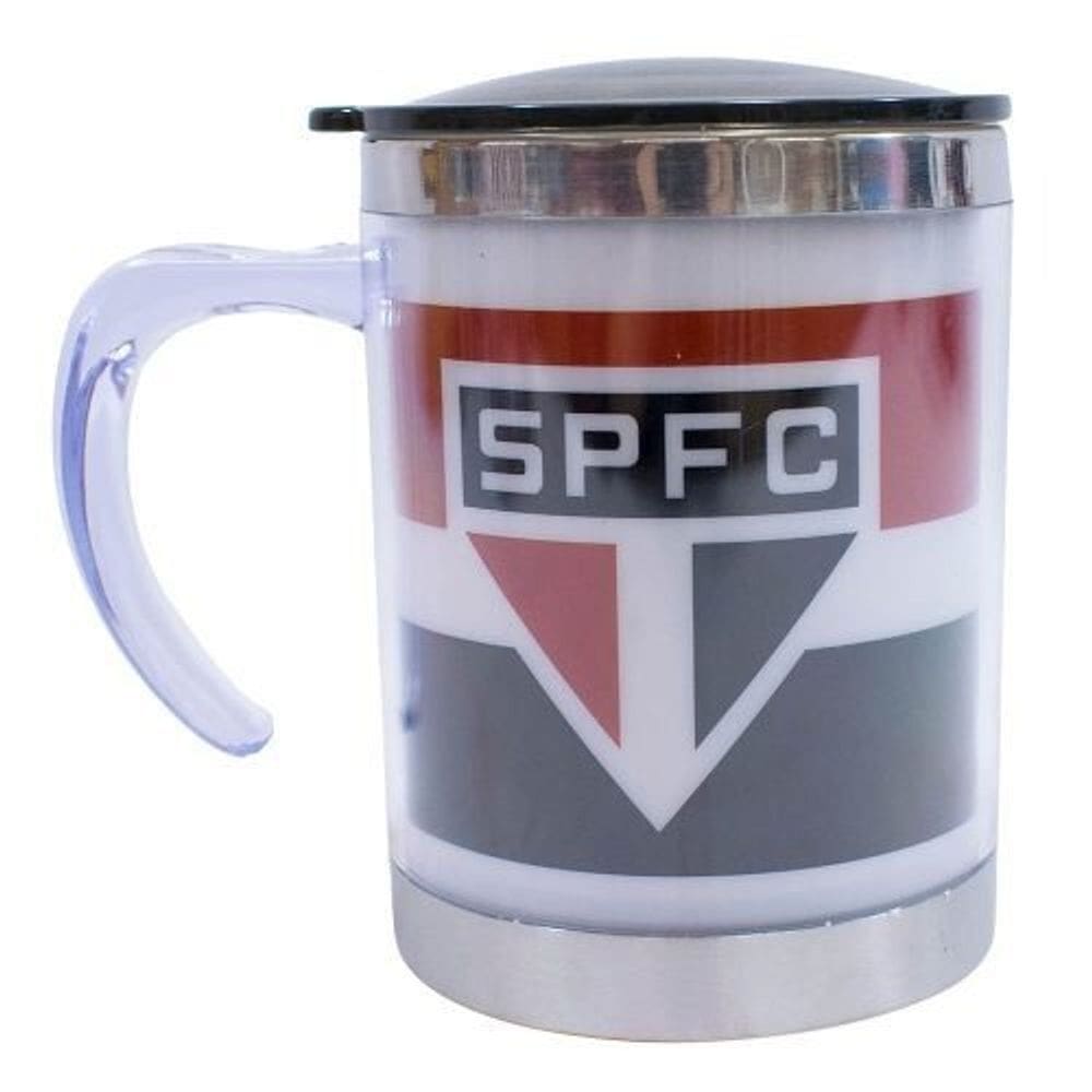 Caneca Térmica Com Tampa 450Ml Listrada -
