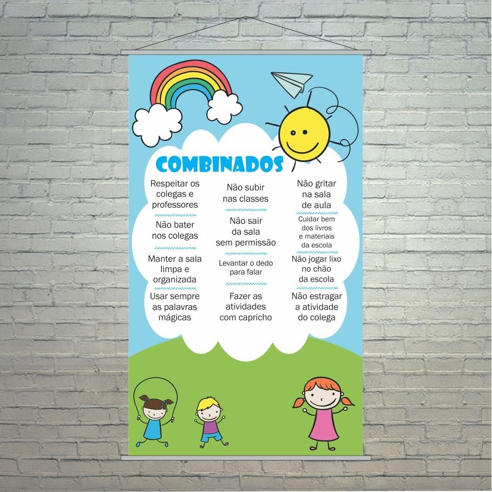Banner Combinadinhos Pedagógico Escolar 50x80