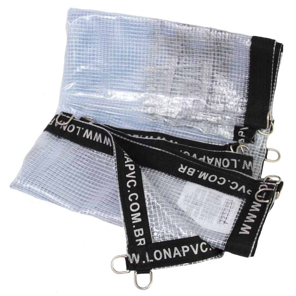 Lona transparente 4 x 2,5 pvc vinil toldo tenda anti-chamas