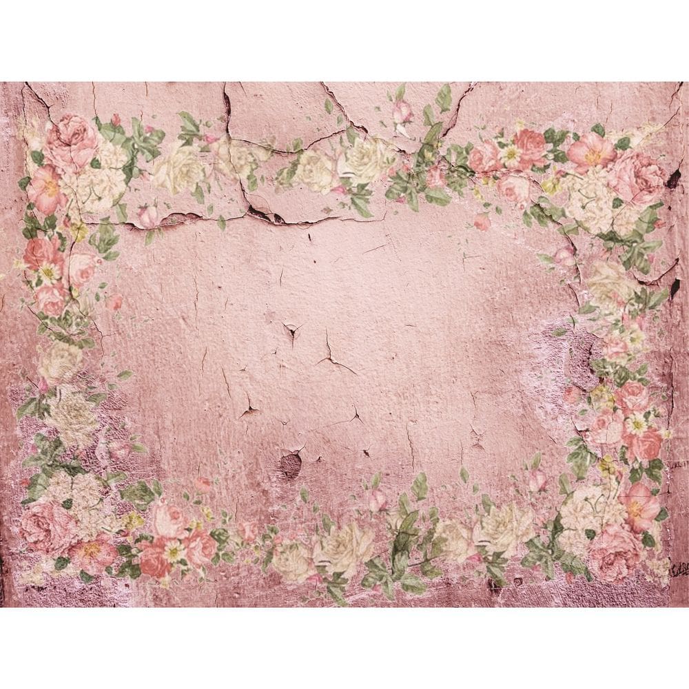 Fundo Fotográfico Em Tecido Abstrato Florido 2,60X1,50.