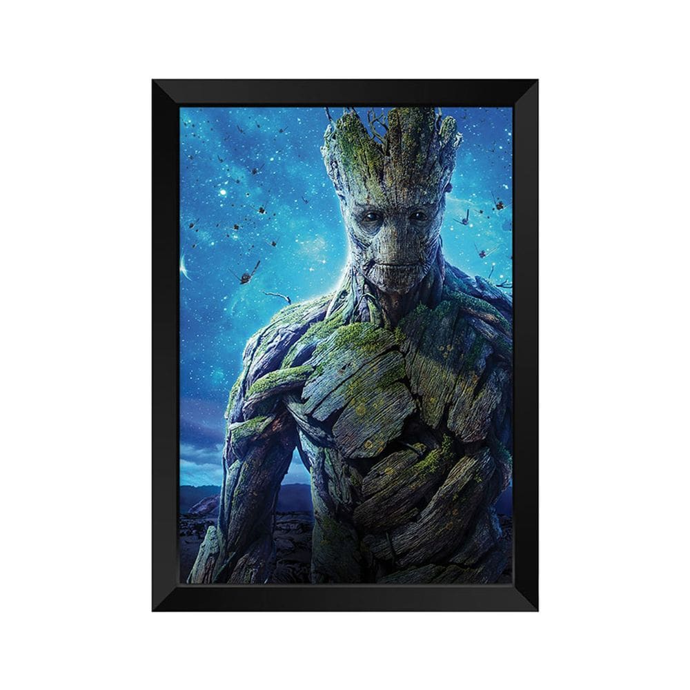 Quadro Decorativo Groot com acrílico A4