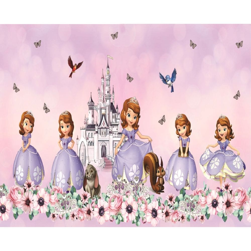 Fundo Fotográfico Em Tecido Princesa Sofia 2,80X1,50.