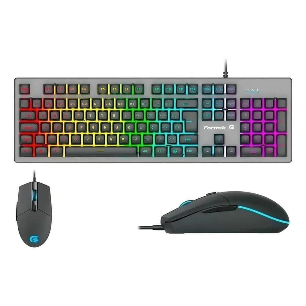 Kit Gamer Ranger: Teclado E Mouse Rgb 6400 Dpi