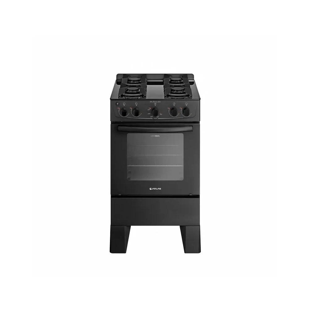 Fogão Atlas Milão Glass 4 Bocas Acendimento Automático