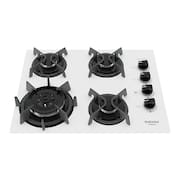 Cooktop Itatiaia Itaplus 4 Bocas Vidro Branco Tripla Chama Bivolt (3700000493)