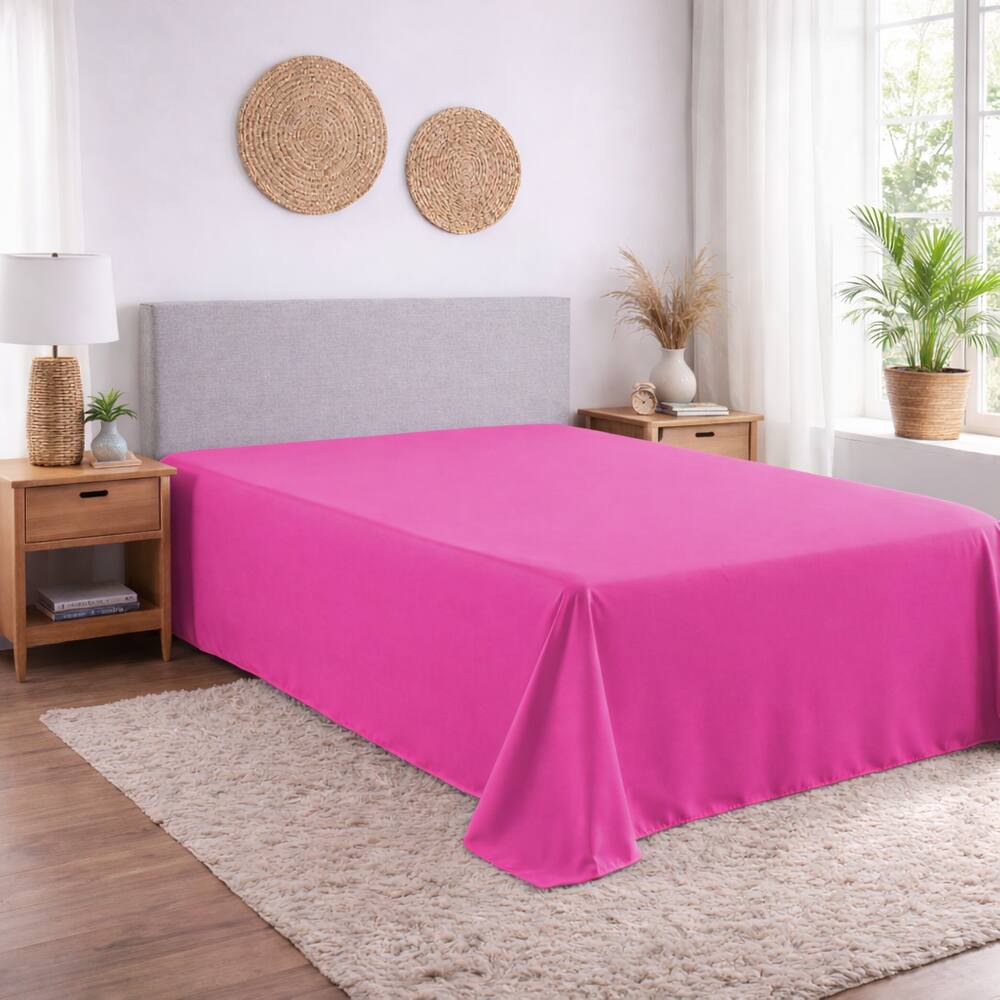 Lençol Casal Avulso Sem Elástico Micropercal 400 Fios – Toque Macio 1 Peça