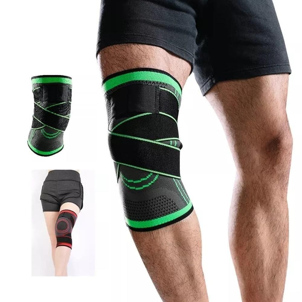 Joelheira Tensor Perna Alivia Dores Crossfit Corrida Patela Muscular Treino Neoprene Articulada