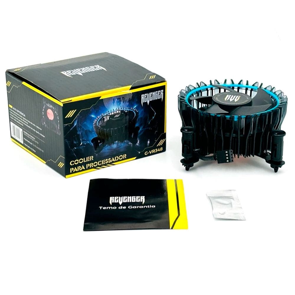 Cooler para Processador Intel Revenger, Socket (LGA115x (1200) / 1366 / 1700), TDP 105W, 2500 RPM, Conector 4 Pinos, Base de Cobre - G-VR348