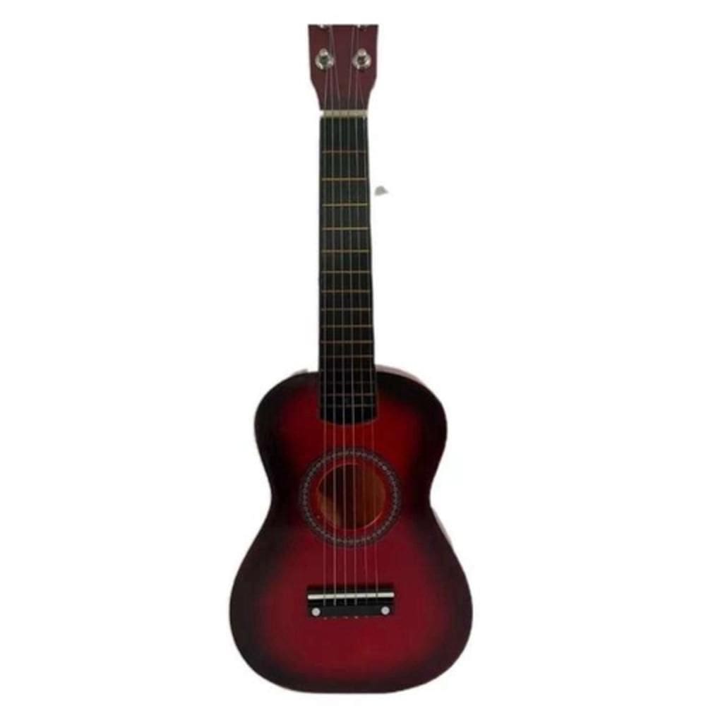 Violão Acústico De Madeira Infantil 6 Cordas Para Aprendizado Musical