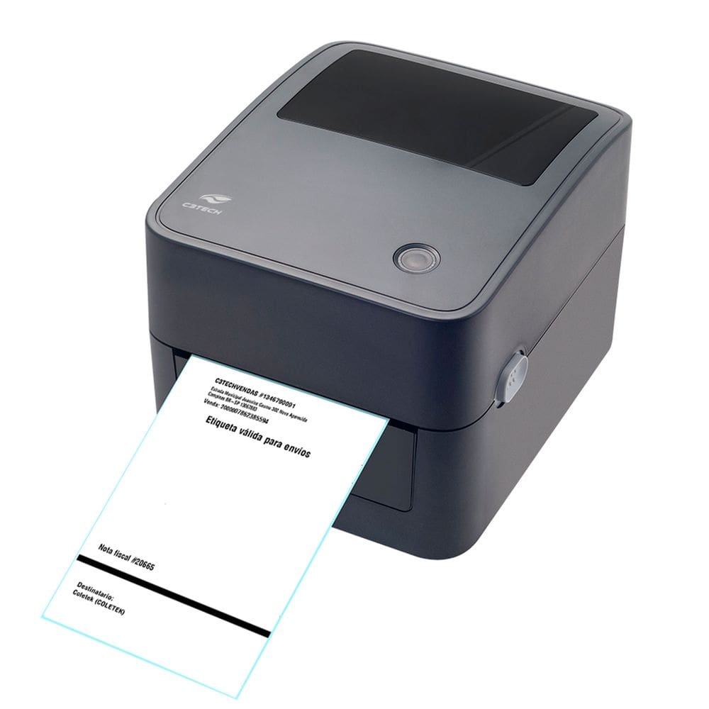 Impressora Térmica de Etiquetas C3Tech IT-200, Conexão USB e Ethernet, Corte Via Serrilha, Bivolt
