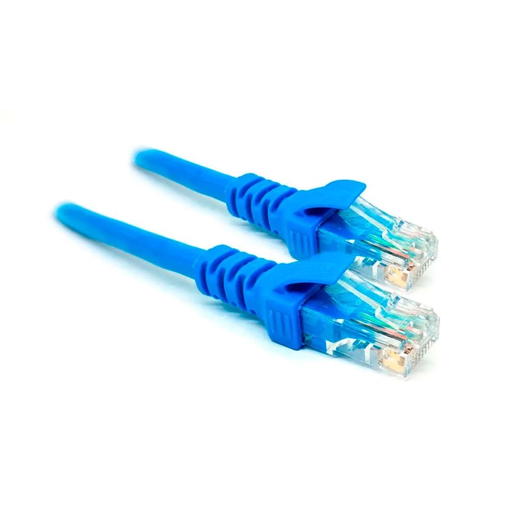 Cabo de Rede Patch Cord CAT6, RJ45, 1.8MT, Azul - CDC-265