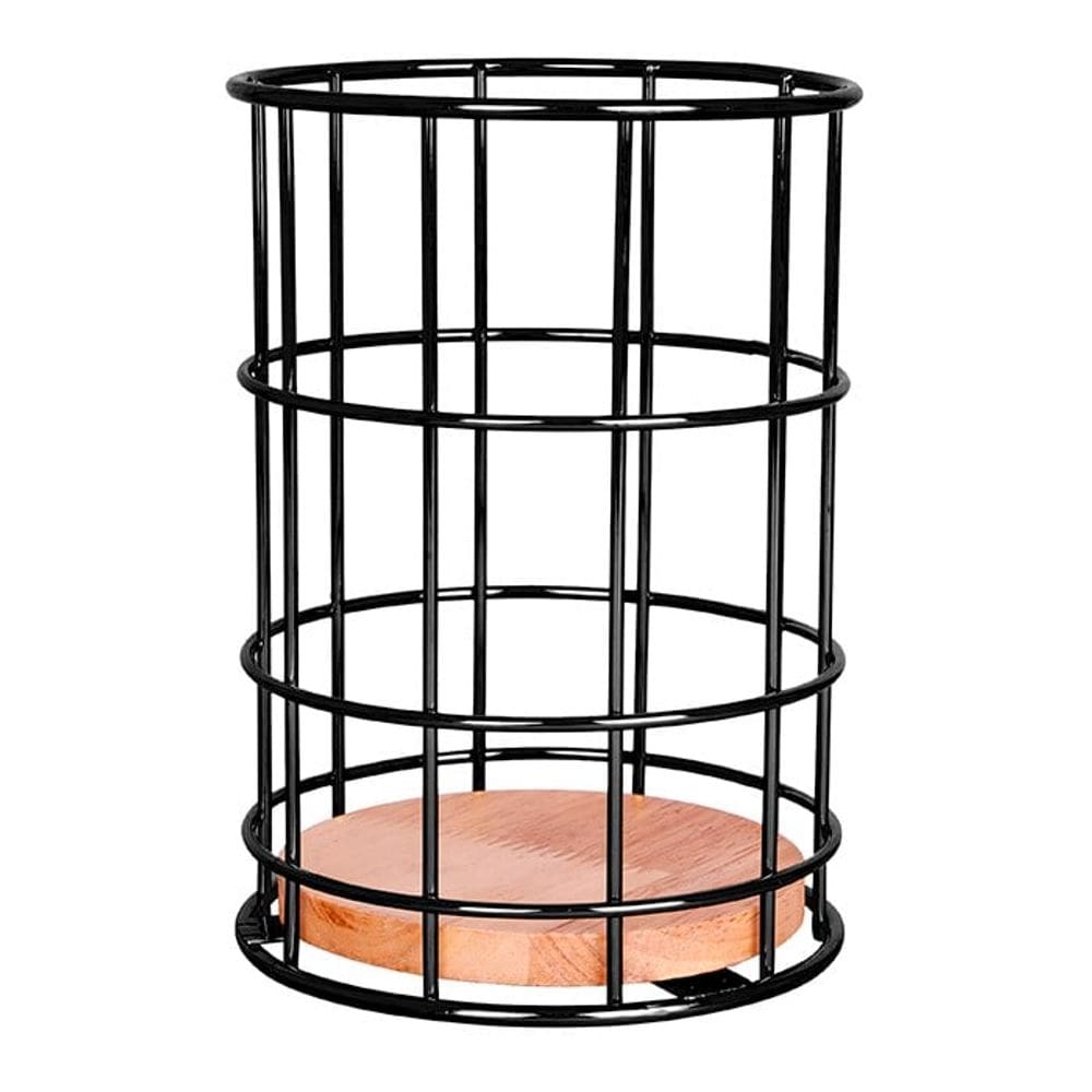 Porta Talher Madeira Aramado bambu Elegante Organizador Colher Faca Garfo