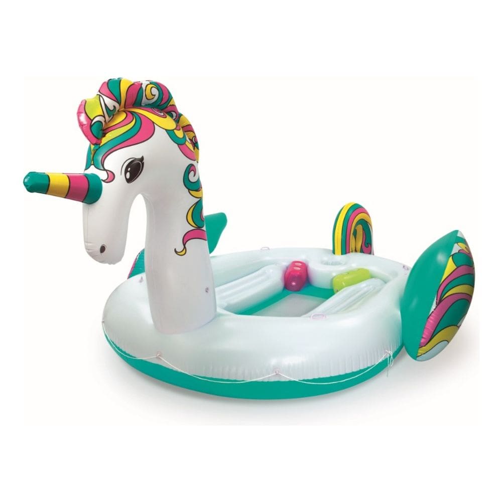 Boia Gigante 6 Pessoas Ilha Unicornio Inflavel 6x4m Bestway