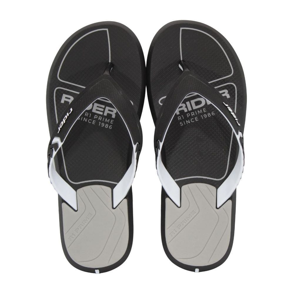 Chinelo Rider R1 Prime Easy Preto/Branco/Cinza