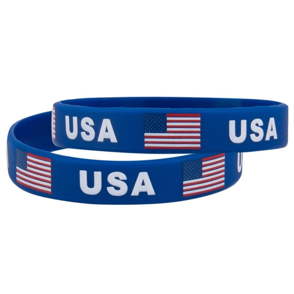 Pulseira Esportiva de Silicone Evankin com Bandeira dos EUA