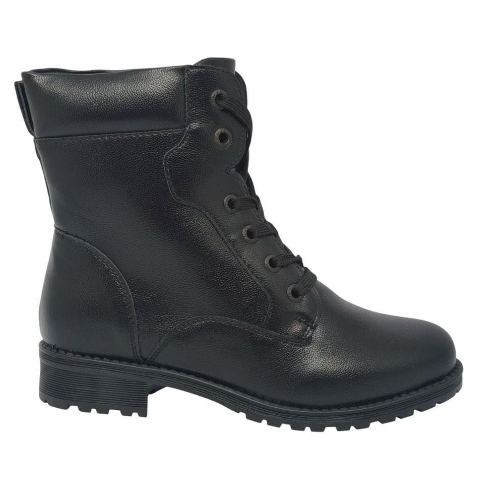 Bota Feminina Coturno Casual Dia a Dia Passeio Cano Médio Salto Baixo Mooncity 72134