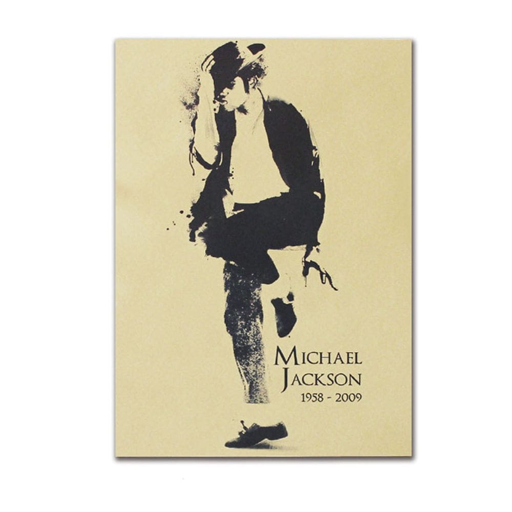 Pôster Michael Jackson Vintage 51,5x36cm sem moldura