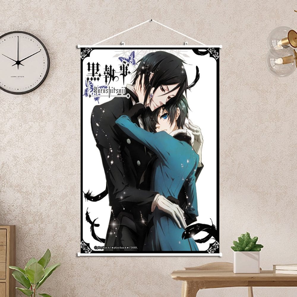 Pintura artística de parede Black Butler Anime Canvas 40x60cm