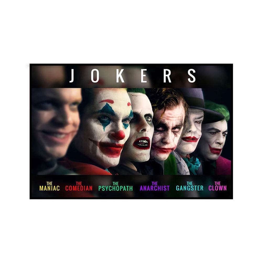 Pintura artística de parede Heath Ledger Joker Picture 30x40cm