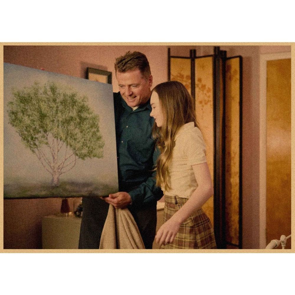 Pôster, pintura, filme invertido, retrô, vintage, 30x42cm