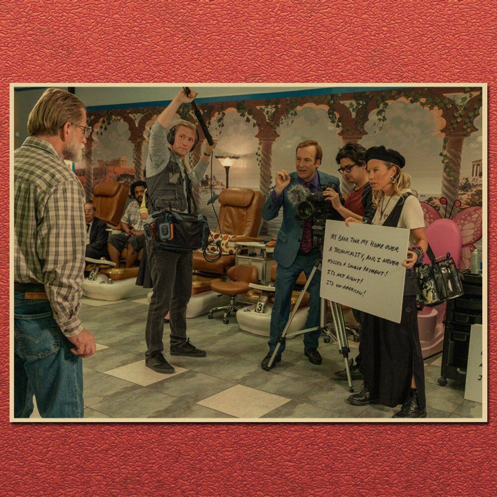 Pôster de pintura em ferro Better Call Saul Vintage 40x10cm