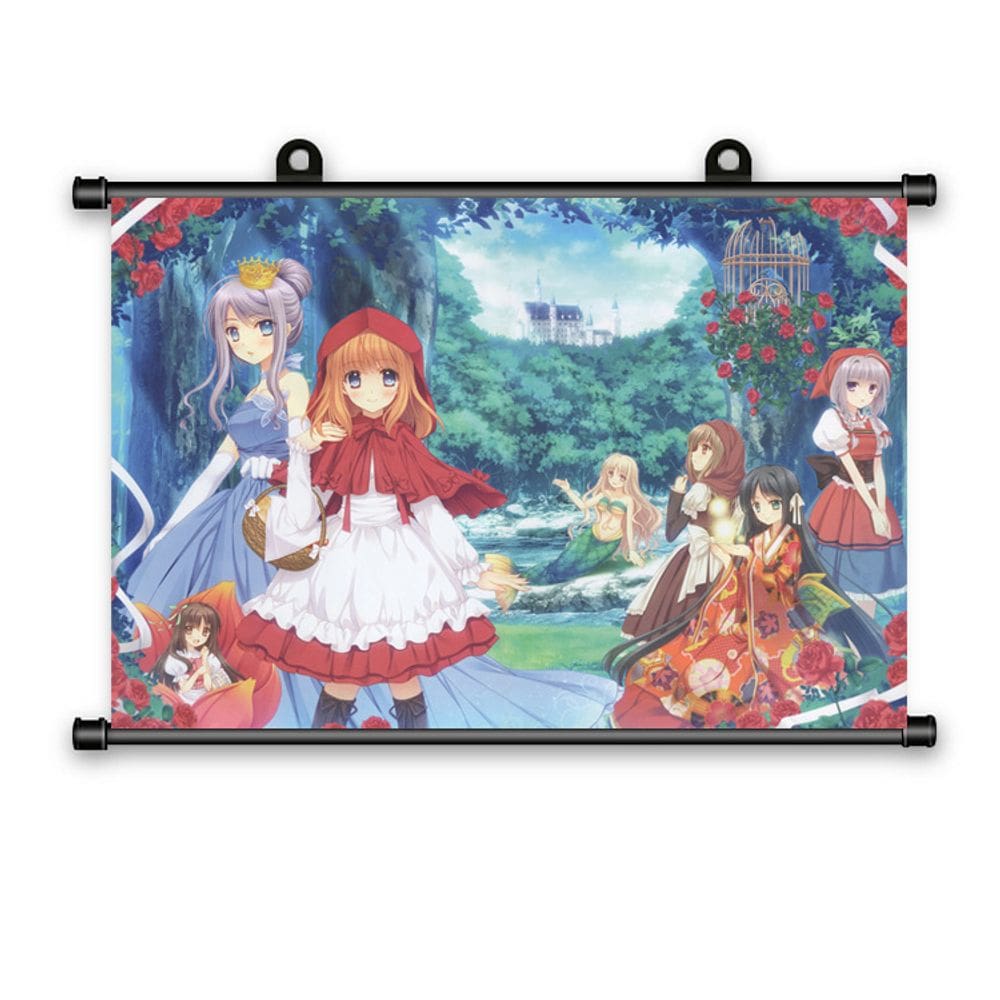 Pôster de pintura de parede em tecido Scroll Anime 40x60cm