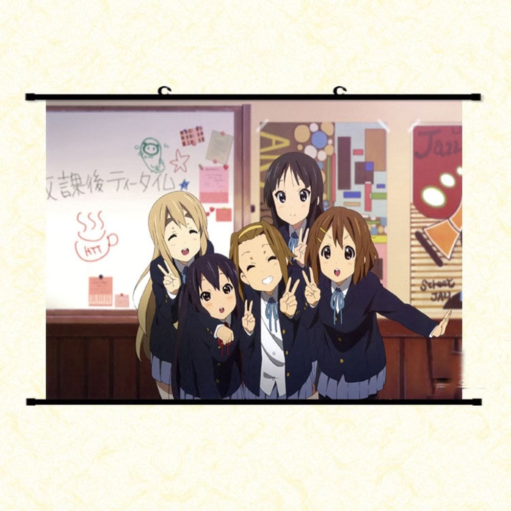 Pôster de tecido de anime K-On para pintura de parede 40x60cm
