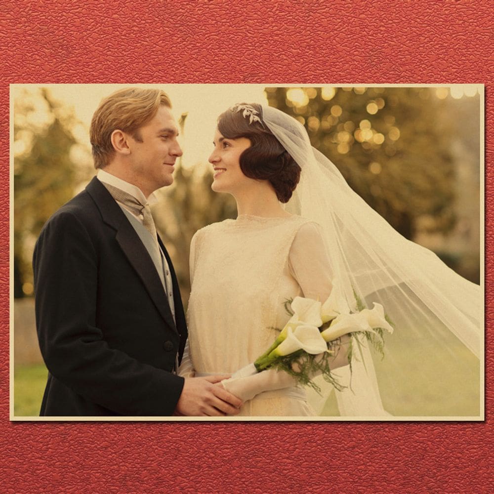 Pôster da série de TV britânica Downton Abbey 30x42cm sem moldura