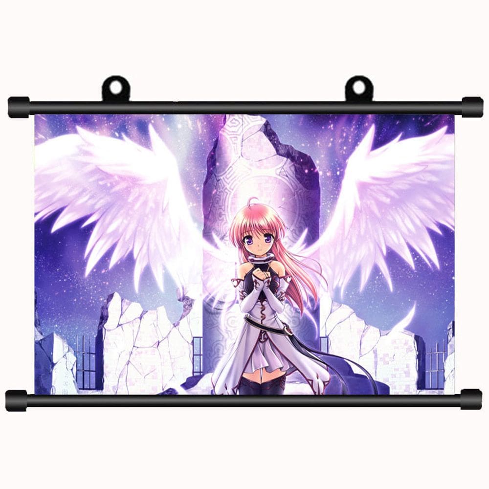 Pôster de arte de parede de anime pintando asas amaldiçoadas de Yustia