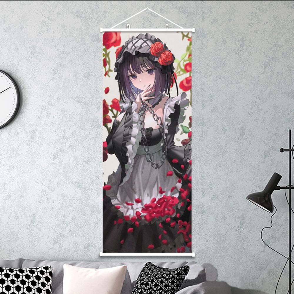 Arte de parede ilustrada pintando My Dress Up Darling Anime