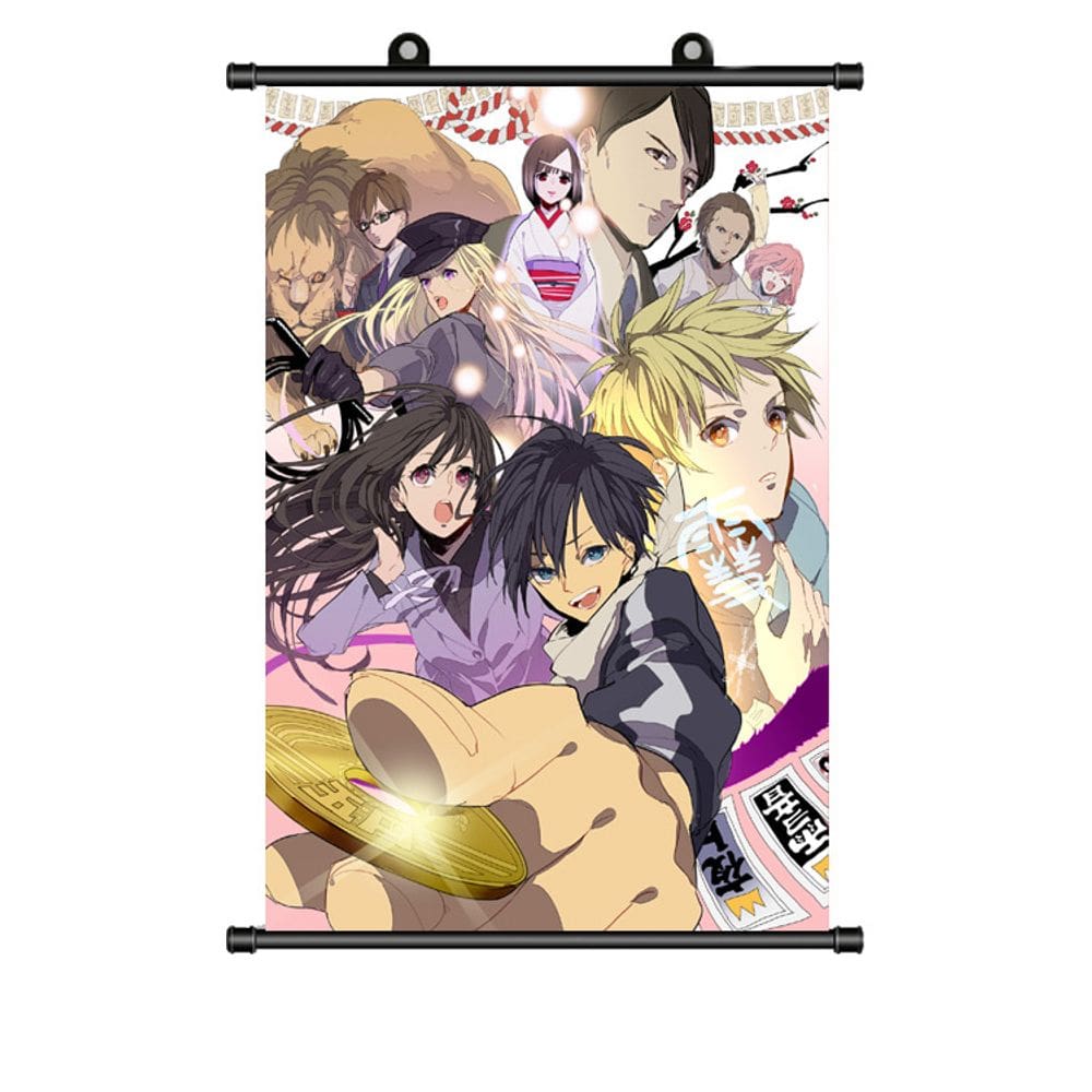 Pôster de arte de parede Noragami Yato, Yukine e Hiyori 40x60cm