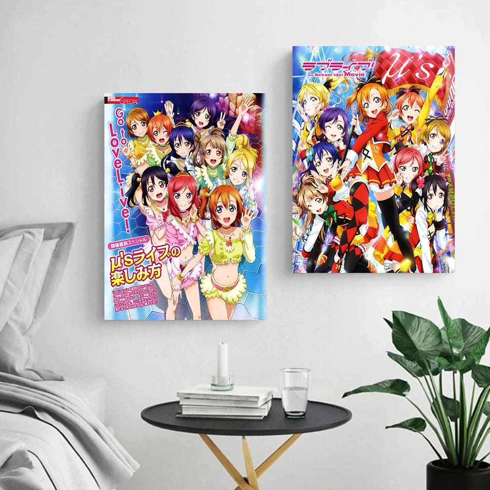 Conjunto de pintura de pôsteres Love Live! Anime do School Idol Project µ