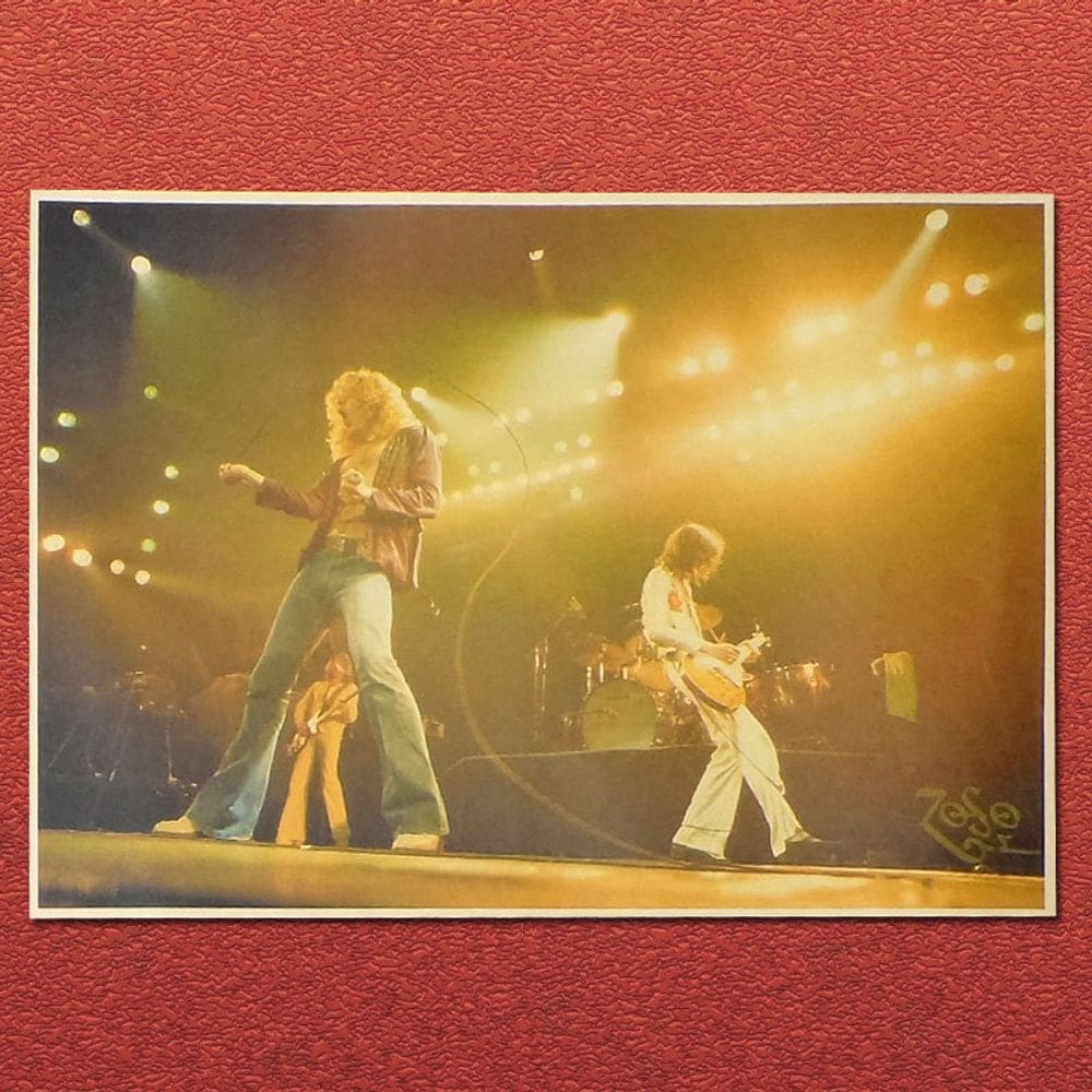 Pôster Led Zeppelin Rock Band, impressão artística de concertos 42x30cm
