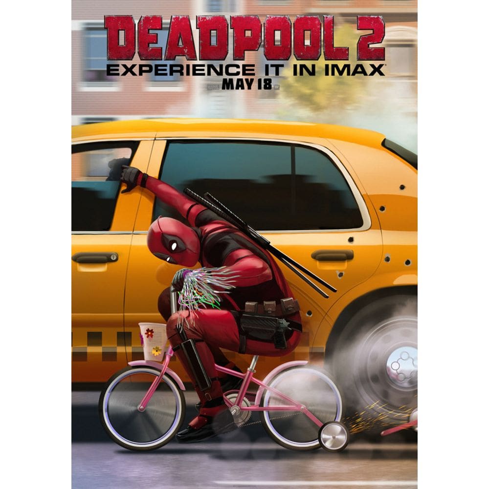 Pôster Deadpool 2 Impressão artística vintage para decoração de casa 20x30cm