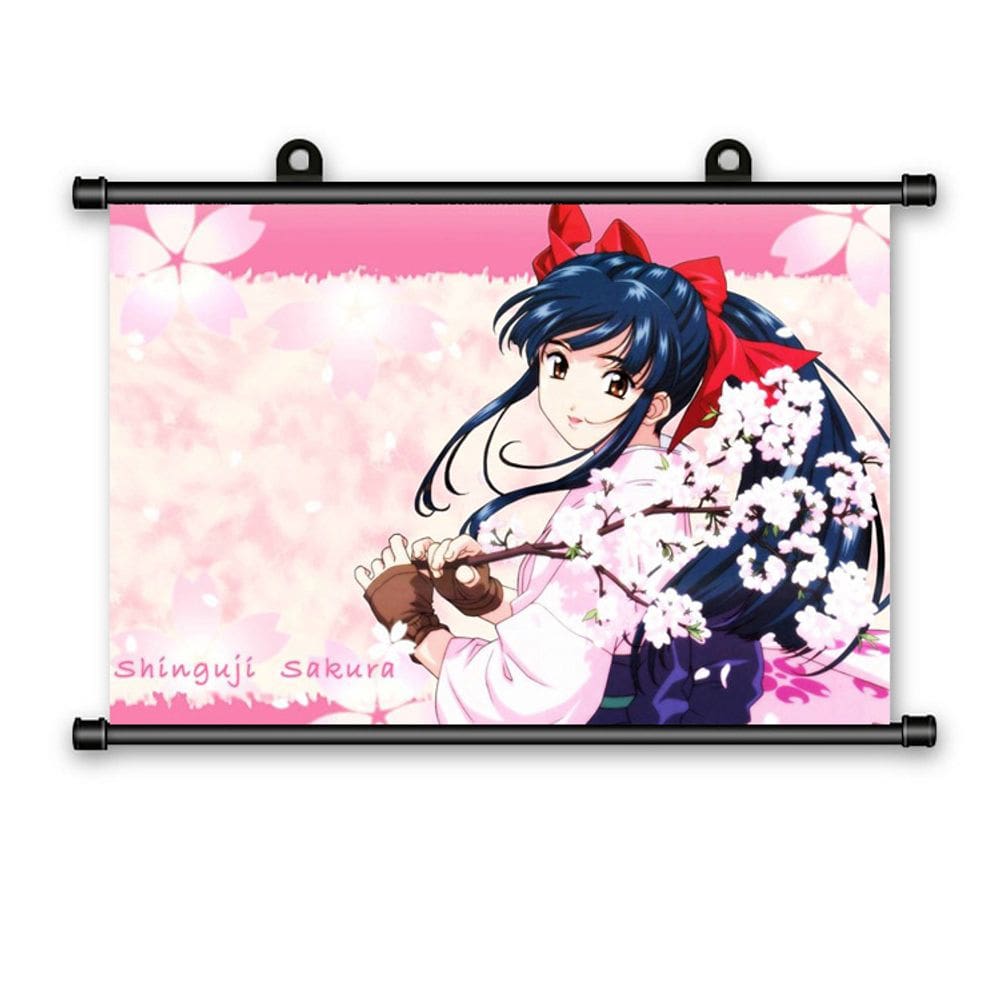 Pintura de parede de anime Sakura Wars Shinguji Sakura 40x60cm