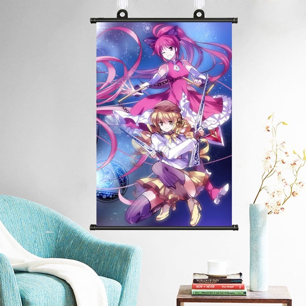 Pintura de parede Puella Magi Madoka Magica Homura Madoka