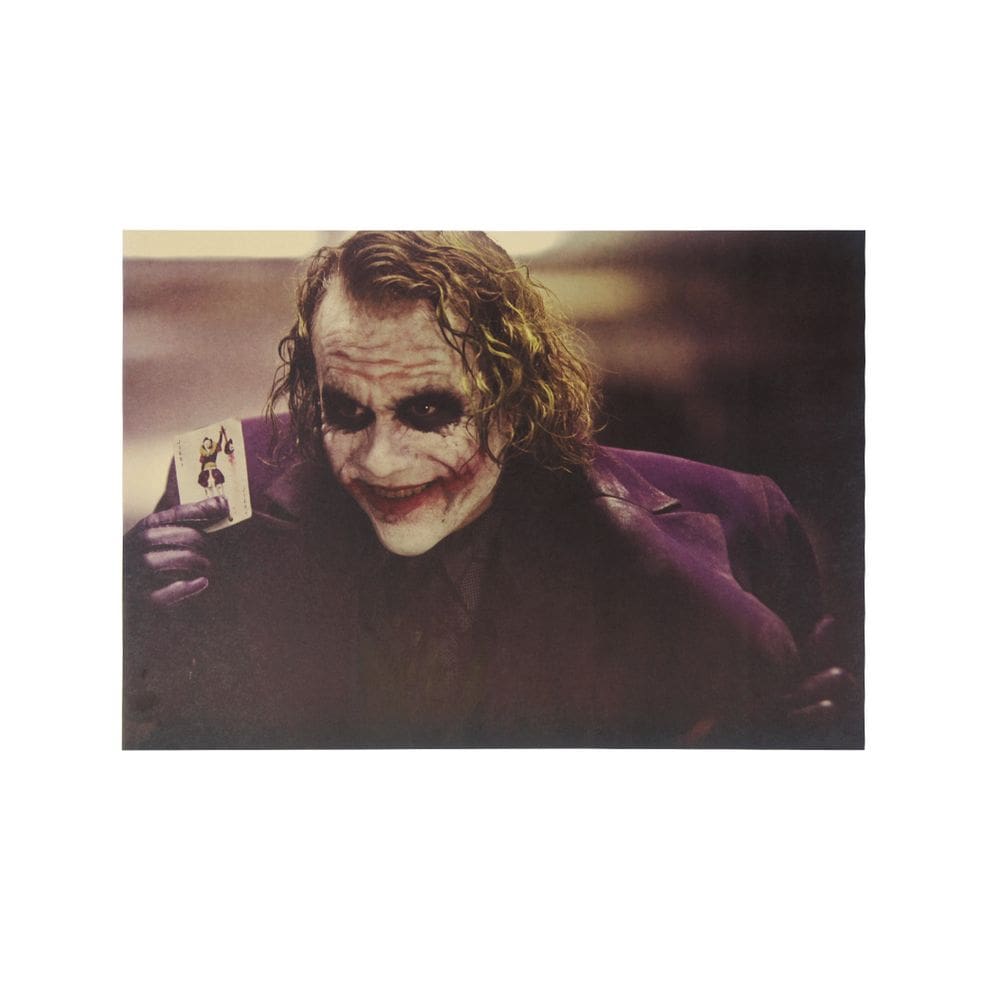 Pôster Pintando O Cavaleiro das Trevas Joker Retro 51,5x36cm