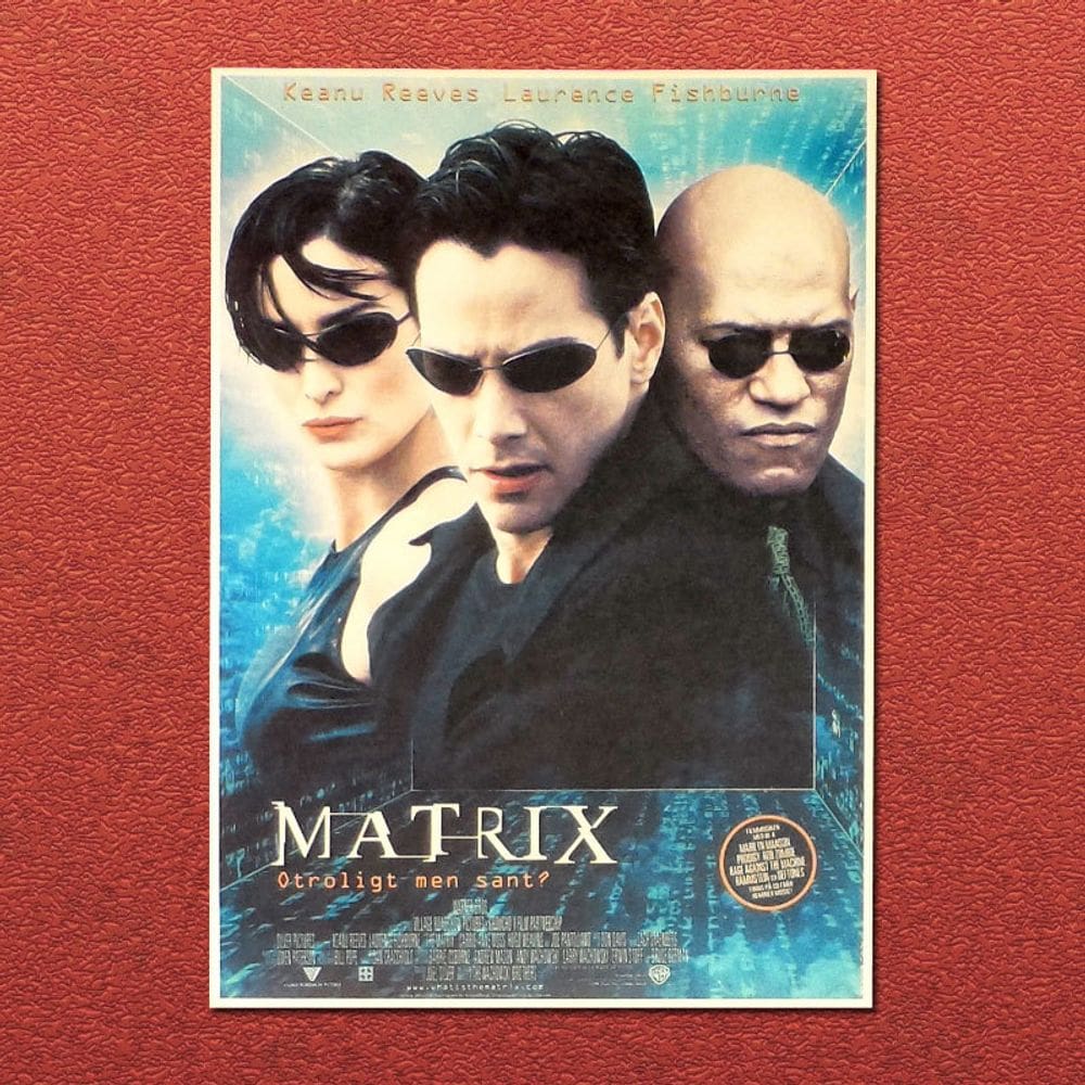 Pôster The Matrix Movie 42x30cm - Design sem moldura