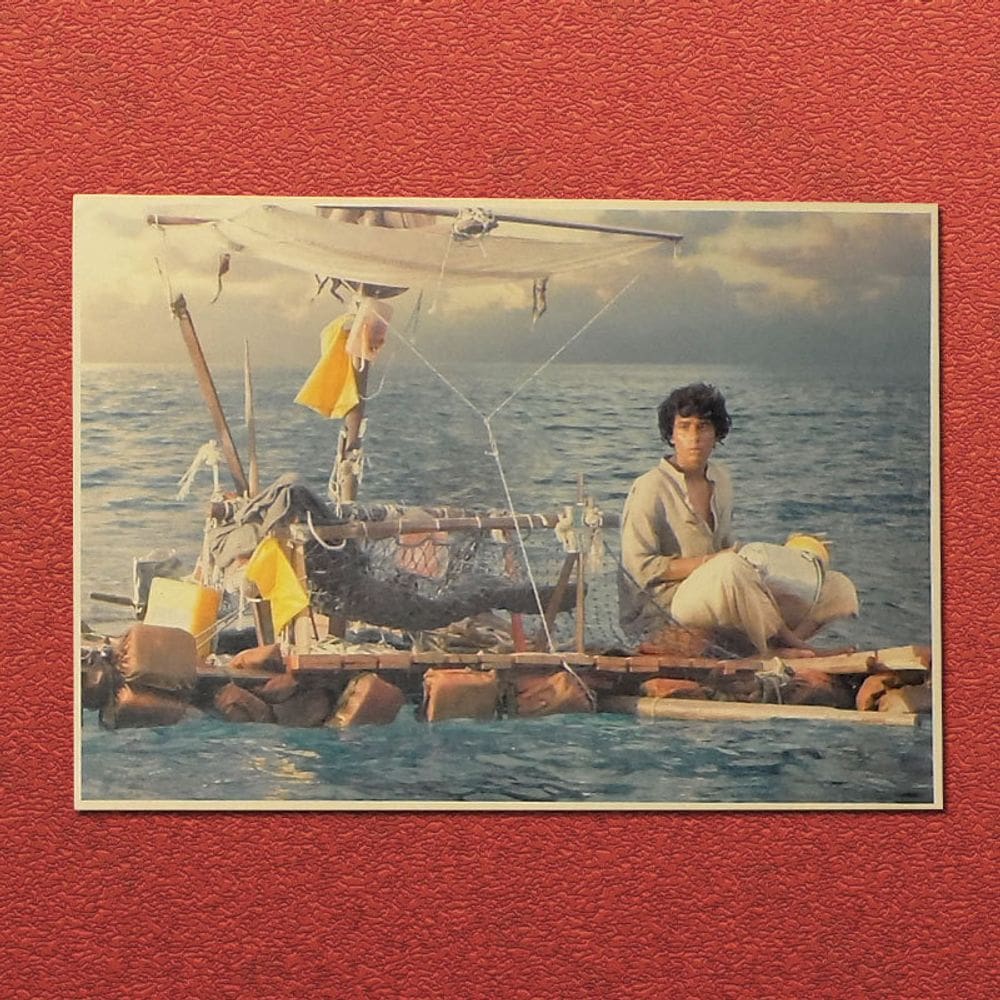 Pôster do filme Life of Pi Pi Patel sobre Raft Adventure Art