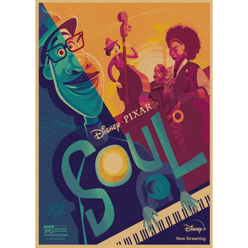 Pôster Vintage Soul Movie Retro Jazz Music 29,7x42cm