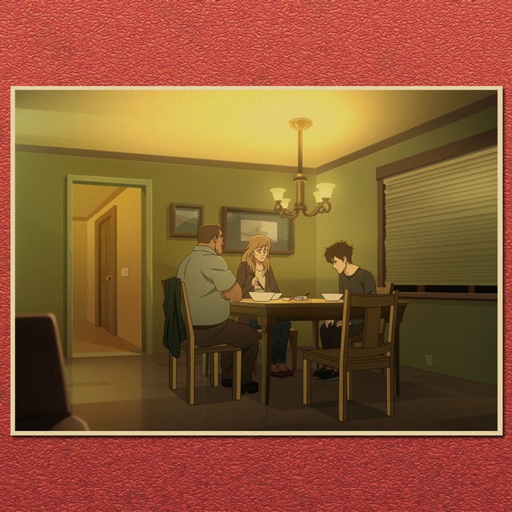 Pôster Pantheon Sci-Fi Anime Family Drama 42x30cm