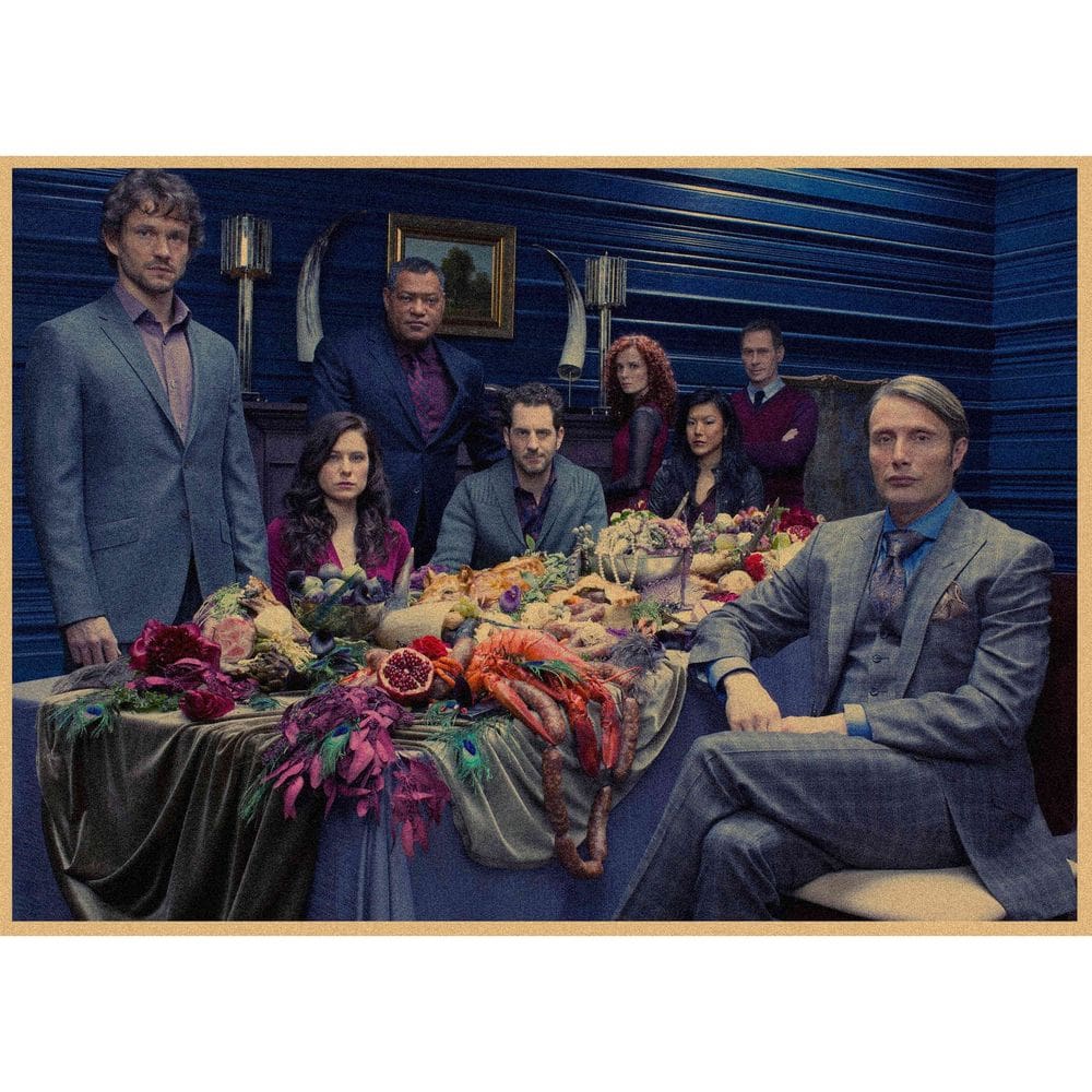 Pôster, pintura, arte de parede, Hannibal Mads Mikkelsen, 30x42cm