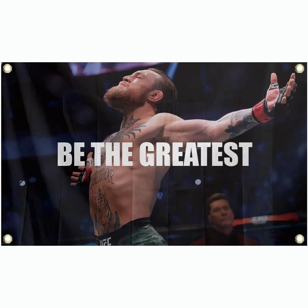 Decoração de tapeçaria para pendurar na parede Be The Greatest Fighter 100x150cm