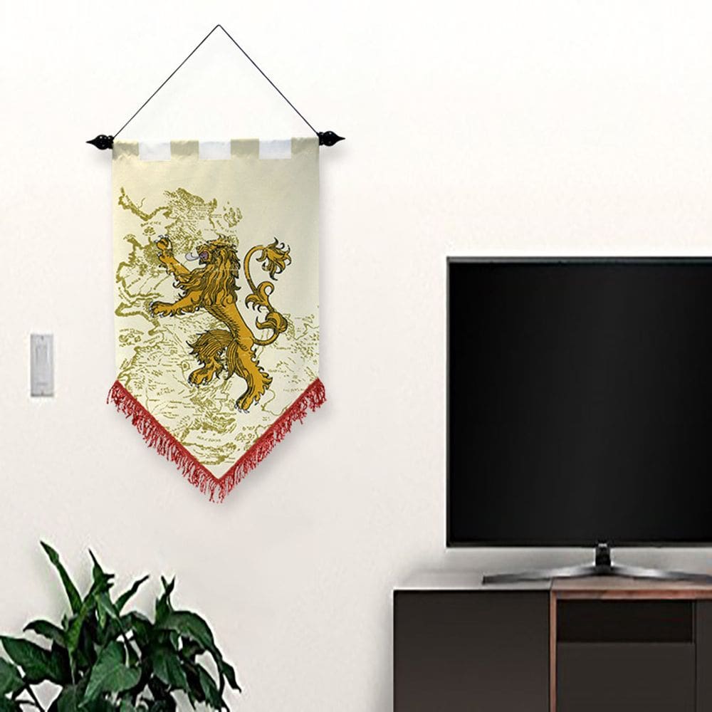 Tapeçaria, decoração de parede, crista de leão medieval, 100x150cm